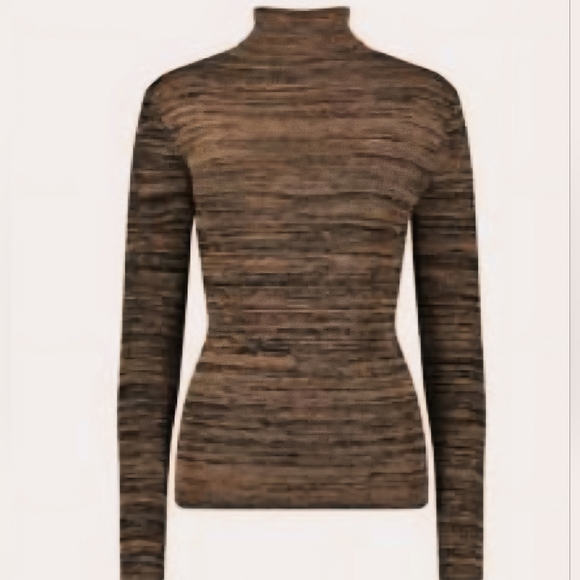 Mara Hoffman Gene Woold Spacd Dyed Turtleneck Sweater 2x - Picture 2 of 2